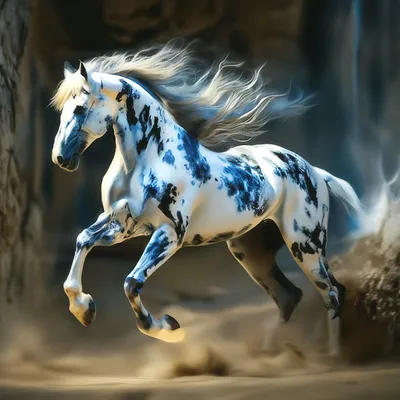 Красивый конь фриз photo blu ray …» — создано в Шедевруме