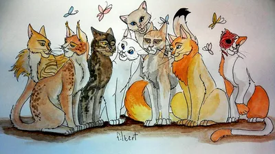Рисунки для срисовки коты воители яролика (18 шт)