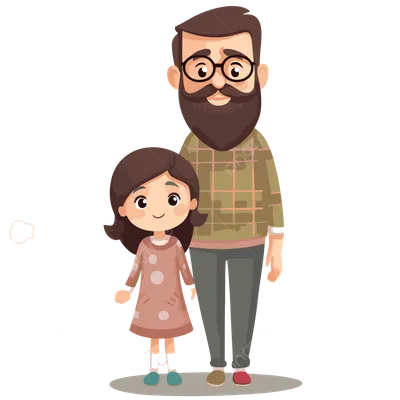 папа и ребенок PNG рисунок, картинки и пнг прозрачный для бесплатной  загрузки | Pngtree