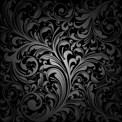 Абстрактные Красивые Цветы Лотоса На Черном Фоне. Фантастический  Черно-белый Фрактальный Дизайн Для Открыток Или Футболок. 3D-рендеринг.  Фотография, картинки, изображения и сток-фотография без роялти. Image  62307708