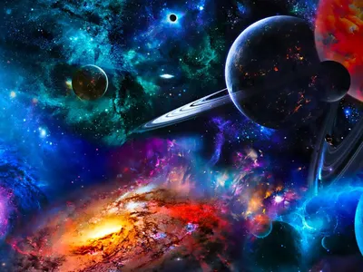 Красивый космос» — создано в Шедевруме