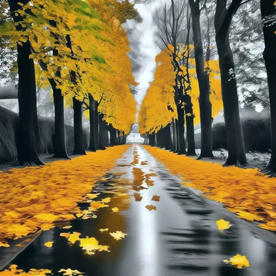 Осень золотая,сентябрь, красивый …» — создано в Шедевруме
