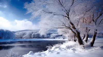Дорога зимы с Snowcovered деревьев. Красивый пейзаж зимы Стоковое  Изображение - изображение насчитывающей трасса, природа: 195993657