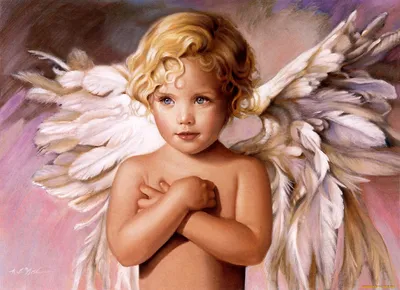 Красивый, милый ангелочек, мальчик 3 …» — создано в Шедевруме