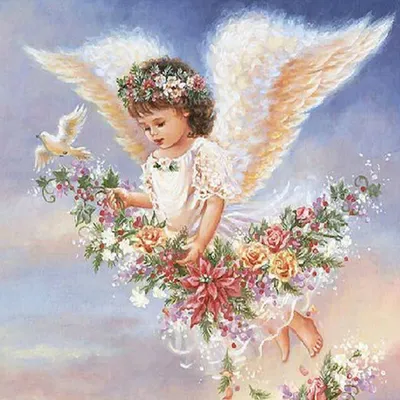 Красивые открытки с ангелочками - 75 фото