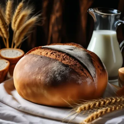 Красивые буханки пшеничного хлеба с ассортиментом зерна и семян на тарелке  на краю холста Домашние торты Стоковое Фото - изображение насчитывающей  здорово, зерно: 156934336