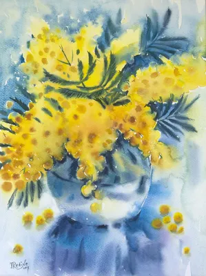 Мимозы красивые цветы в вазе на деревянном столе Стоковое Фото -  изображение насчитывающей мимоза, бутика: 214399736