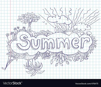 Картинки для срисовки с надписью лето (35 шт)