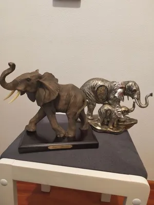 Новые 3 шт./компл. милые фигурки слонов, слон, держащий слоненка, поделки  из смолы, подарок для домашнего интерьера – лучшие товары в онлайн-магазине  Джум Гик