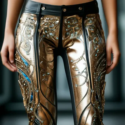 ᐉ Красивые джинсы со стразами 1316-1 от ТМ Елена Покалицына модель 1316-1