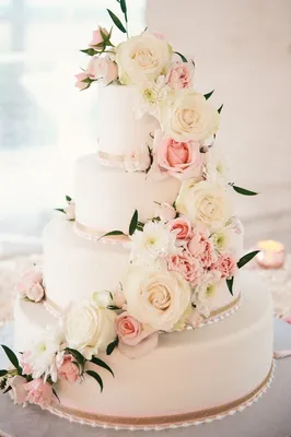 Свадебный торт в пастельных тонах - 79 фото