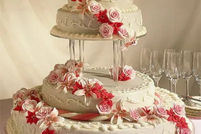 Шикарный свадебный торт (54 фото)