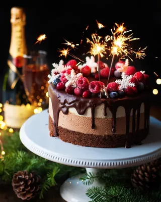 Торт на день рождения | Торт на день рождения, Торт, Красивые торты