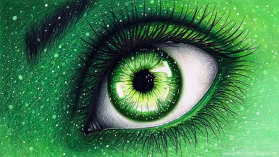 Необычайно красивые зелёные глаза, …» — создано в Шедевруме