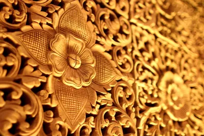 красивые золотые блестки на расплывчатом фоне Stock-Foto | Adobe Stock