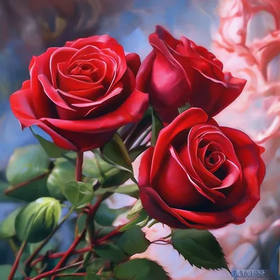 Красивые красные розы, крупным планом :: Стоковая фотография :: Pixel-Shot  Studio