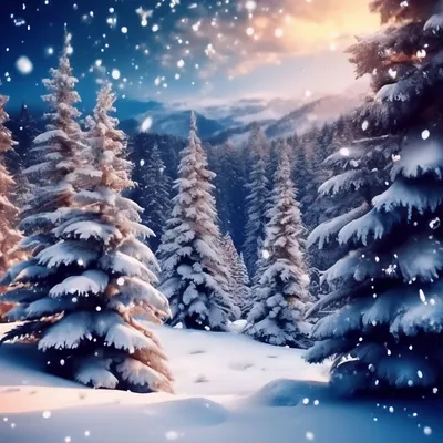 Очень красивые снежинки на фоне …» — создано в Шедевруме