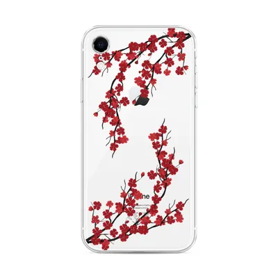 Чехол на Apple iPhone XR \"Красная сакура\", купить в Москве, цены в  интернет-магазинах на Мегамаркет