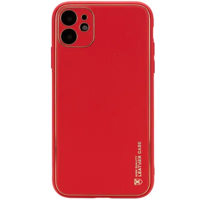 Задняя накладка для iPhone 11 (силикон, с защитой камеры, красная (Full  Case))