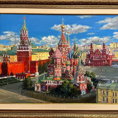 Кремль, Красная площадь рисунок акварели. Москва,: стоковая иллюстрация,  687317374 | Shutterstock