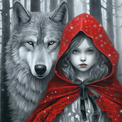 Красная шапочка и волк картинки