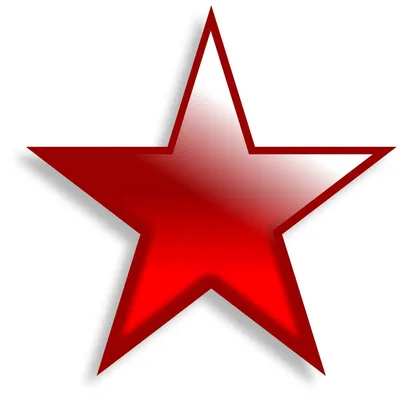 Red star PNG transparent image download, size: 3780x3597px