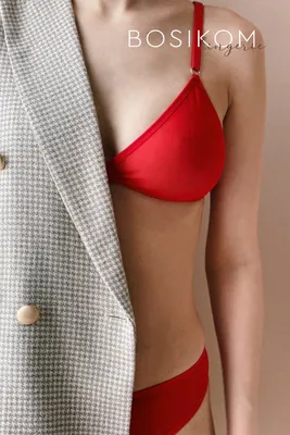 Красное белье | High neck bikinis, Vogue, Fashion