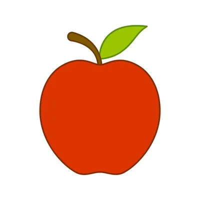 Иллюстрация: Установленный плодоовощ: Красное Яблоко Иллюстрация штока -  иллюстрации насчитывающей конструкция, малыш: 71410916