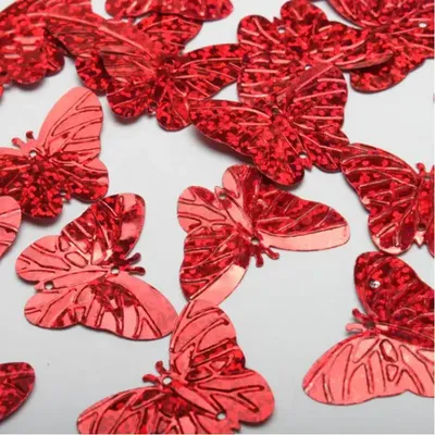 3D бабочки для декора (бело-красные) -12 шт. Наклейки-бабочки на магните,  на стену. (ID#1053075717), цена: 70 ₴, купить на Prom.ua