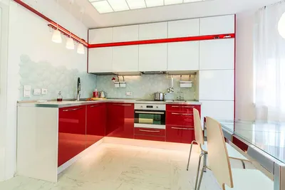 Красная кухня купить в Новом Уренгое | Лучшие цены на кухни фабрика  «Любимая кухня»