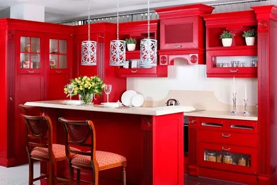 Кухня Маки красные 1.8 м белый глянец / красный металлик купить в Серпухове  по цене 26 690 ₽ в магазине мебели НОНТОН.РФ