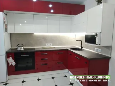 Красные кухни в Москве — Фабрика мебели «Мебиус»