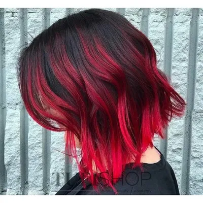 Красные волосы (с черным переходом) - купить в Киеве | Tufishop.com.ua
