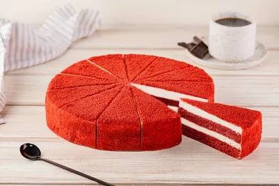 Торт \"Торт «Красный бархат с голубикой»\" купить в официальном магазине  \"Север-Метрополь\".