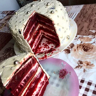 Торт красный бархат - покроковий рецепт з фото. Автор рецепта Uliana . -  Cookpad