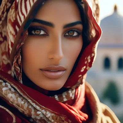 Красота востока, палестинская девушка …» — создано в Шедевруме