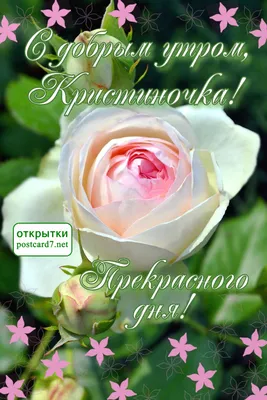 Поздравляем с Днём Рождения, открытка Кристине - С любовью, Mine-Chips.ru