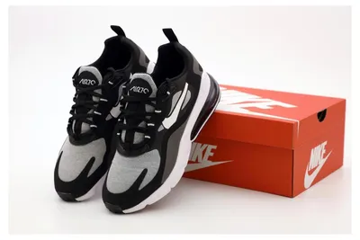 Мужские кроссовки Nike Air Max 270 React Black Grey (Найк Аир Макс 270  Реакт черно-серые) - купить в магазине mBuy24.com