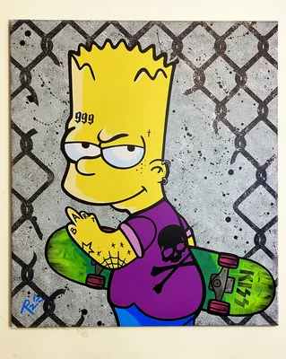 Картина по номерам Симпсоны - Nirvana Барт, 90 х 100 см - купить с  доставкой по выгодным ценам в интернет-магазине OZON (266059806)