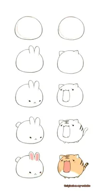 Рисунки карандашом животных милых и для девочки (42 фото) » рисунки для  срисовки на Газ-квас.ком