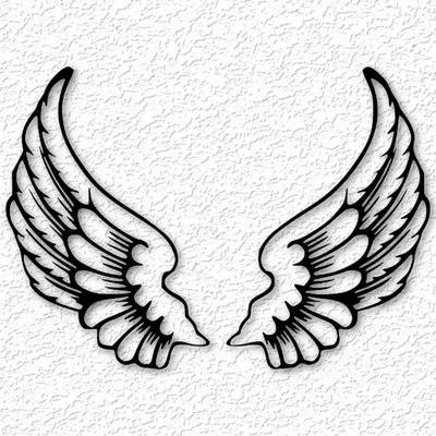 черные пернатые крылья демона на белом фоне 3d иллюстрация, крылья ангела,  ворон, крылья фон картинки и Фото для бесплатной загрузки