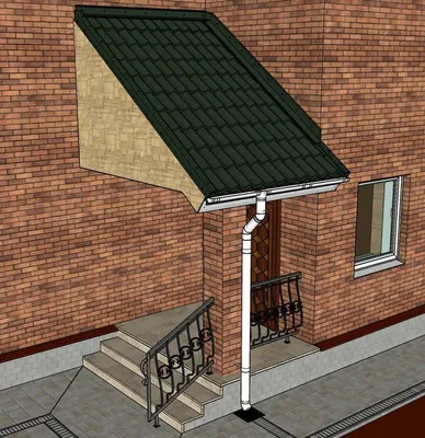 Проект одноэтажного дома с крыльцом и террасой 04-03 🏠 | СтройДизайн