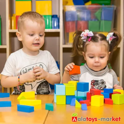 Купить Деревянные Кубики для Малышей Детские Развивающие в Наборе