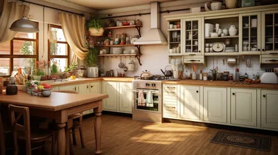 Стиль кантри на кухне: интересные дизайнерские решения, выбор мебели и  отделки | Блог о дизайне интерьера OneAndHome