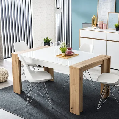 Дома стол | Кухонный стол \"Гала-20\" и стулья \"Бари\" для создания интерьера  современного стиля