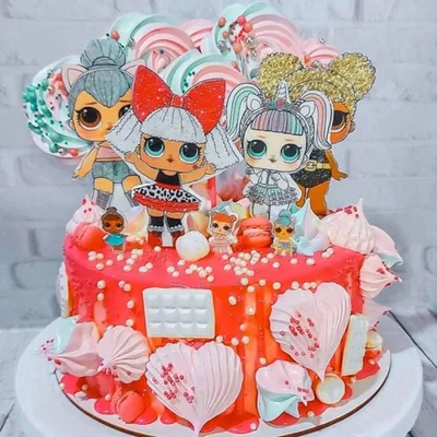 Торт для девочки Кукла Lol, Кондитерские и пекарни в Новосибирске, купить  по цене 5000 RUB, Детские торты в Еkomarova.cake с доставкой | Flowwow