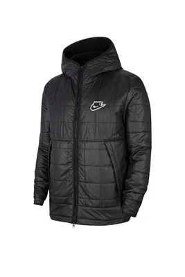Nike ❤ мужская куртка nike sportswear synthetic-fill jacket со скидкой 20%,  черный цвет, размер , цена 278 BYN