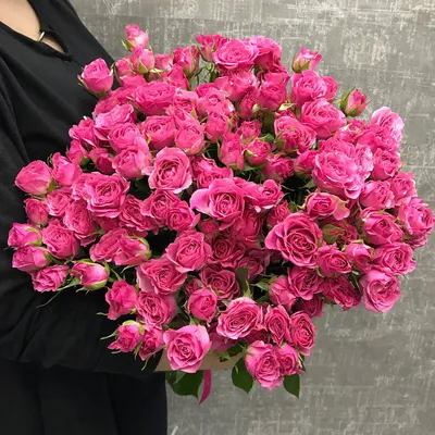 Букет 21 кустовая роза заказать с доставкой в Челябинске - салон «Дари  Цветы»