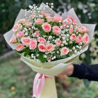 Купить кустовые пионовидные розы «Бомбастик» в Екатеринбурге – пионовидные розы  кустовые