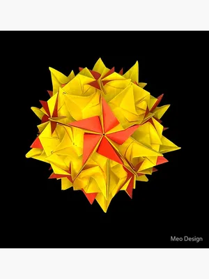 Origami - Kusudama - Stella Rhombica by PiecesOfAnSoul on DeviantArt